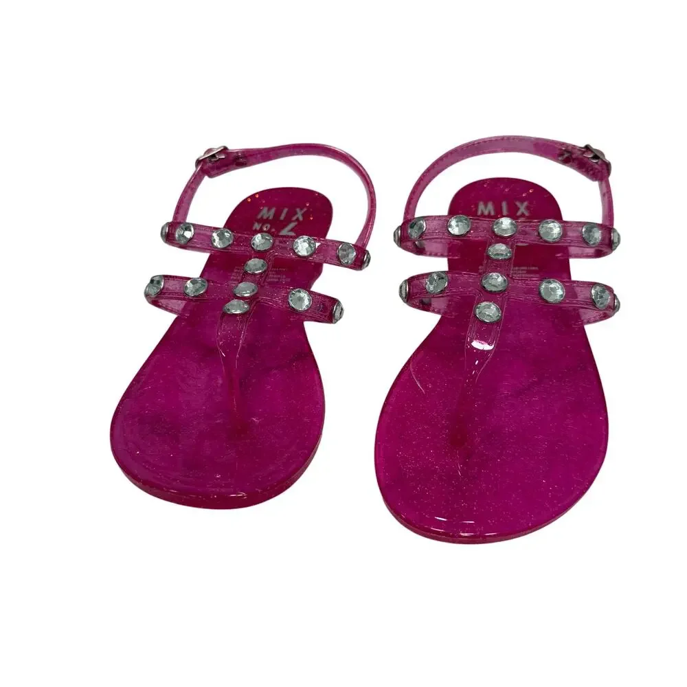 Mix No. 6 Big Girls Sandals sz 2 Jelly NEW # Box 765